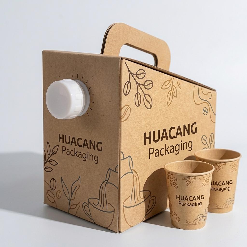 Coffee Take Out Container flexible packaging product by HUACANG Packaging
