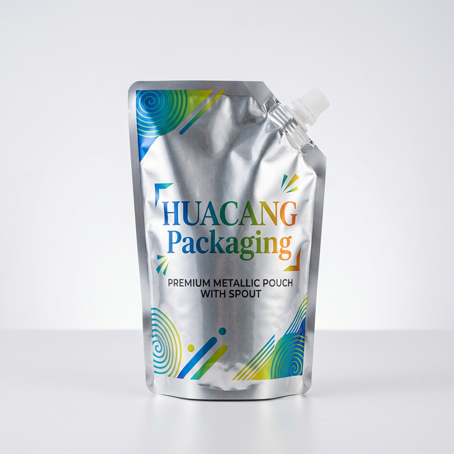 Aluminum Foil Spout Pouch flexible packaging product by HUACANG Packaging