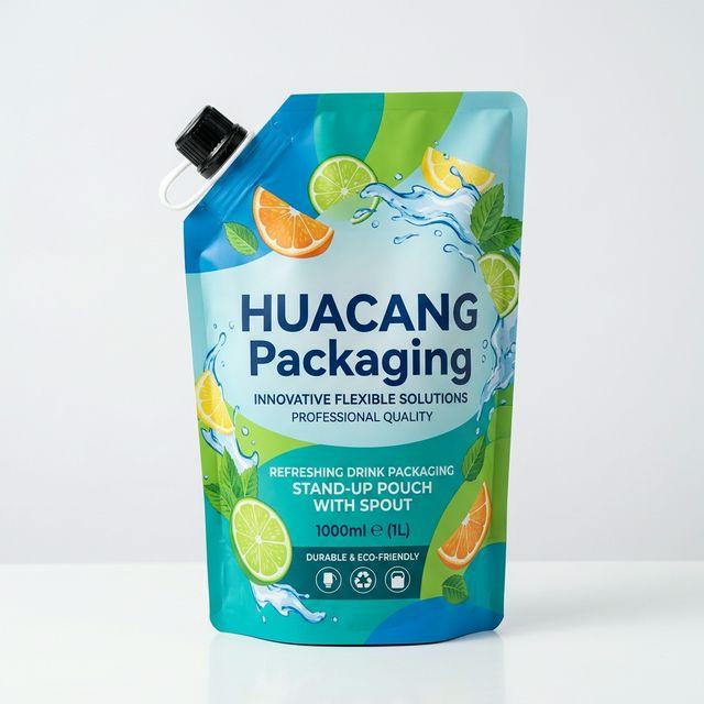 Beverage Pouches flexible packaging product by HUACANG Packaging