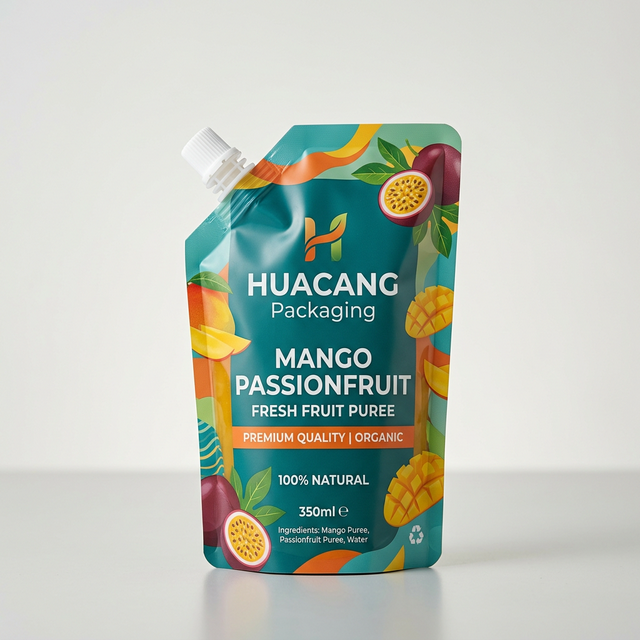 Corner Spout Pouches flexible packaging product by HUACANG Packaging