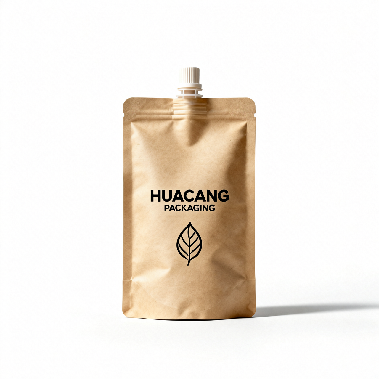 Kraft Paper Spout Pouch flexible packaging product by HUACANG Packaging