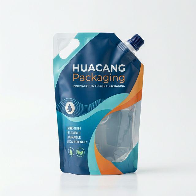 Liquid Pouch With Spout flexible packaging product by HUACANG Packaging