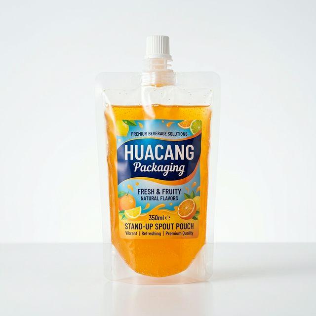 Plastic Pouch With Spout flexible packaging product by HUACANG Packaging