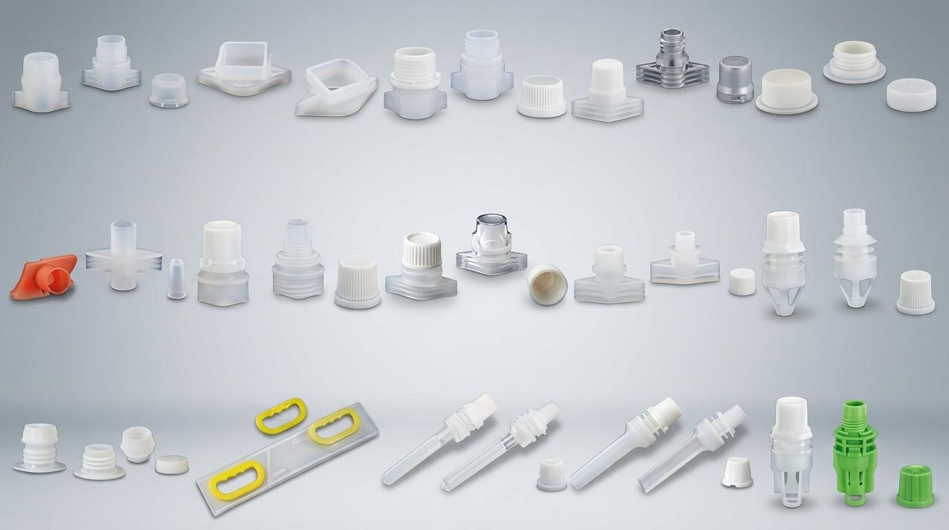 HUACANG spout fitment example for flexible packaging customization