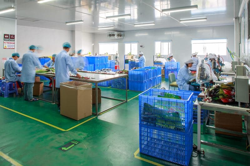 HUACANG handwork workshop and final inspection area