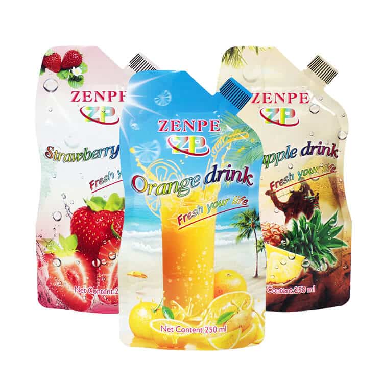 Corner Spout Pouches production case and printing sample 4