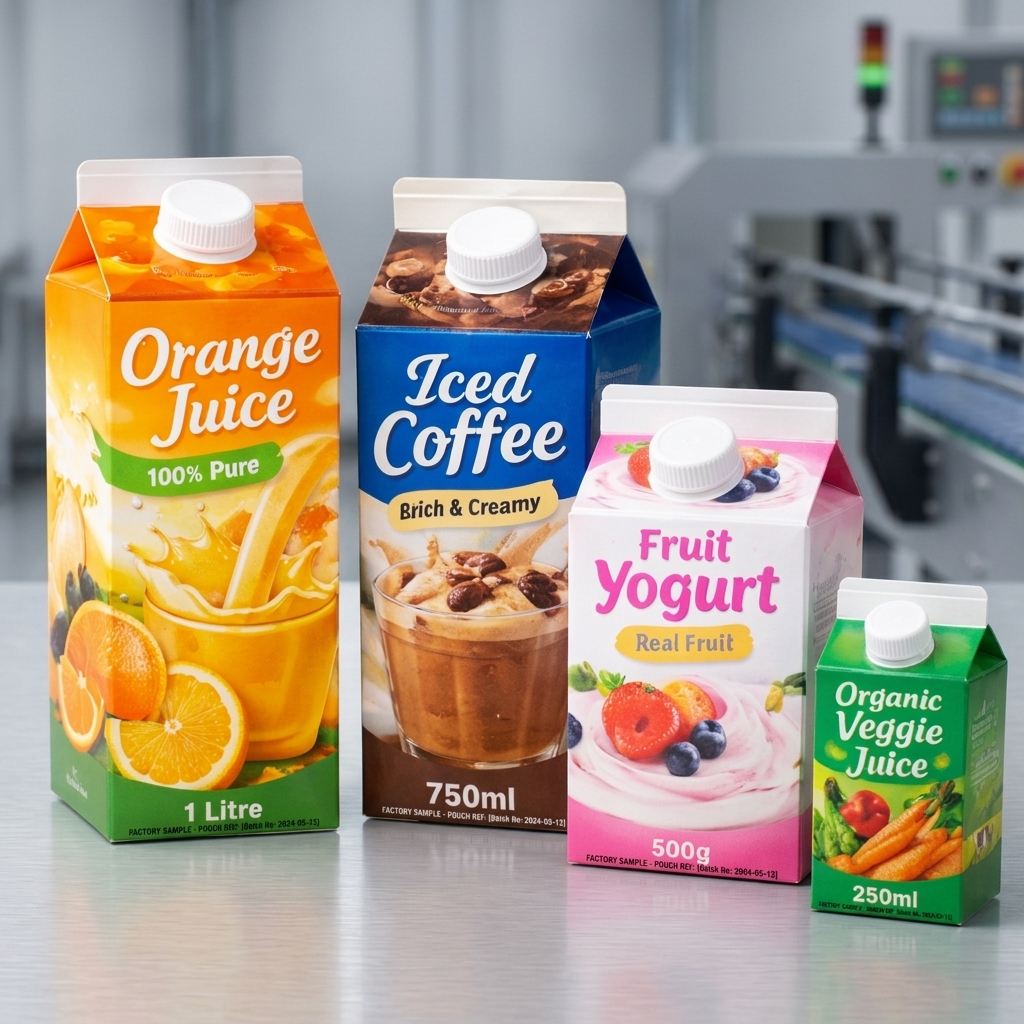 Gable Top Carton production case and printing sample 5