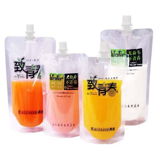 Liquid Pouch With Spout production case and printing sample 7