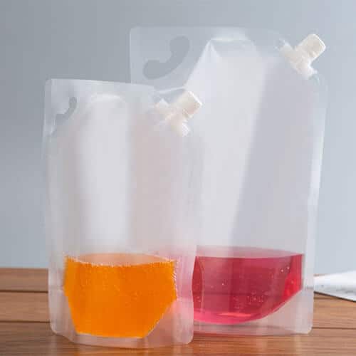 Plastic Pouch With Spout production case and printing sample 8
