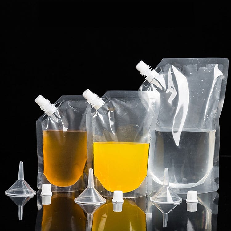 Plastic Pouch With Spout production case and printing sample 4