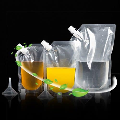 Plastic Pouch With Spout production case and printing sample 5
