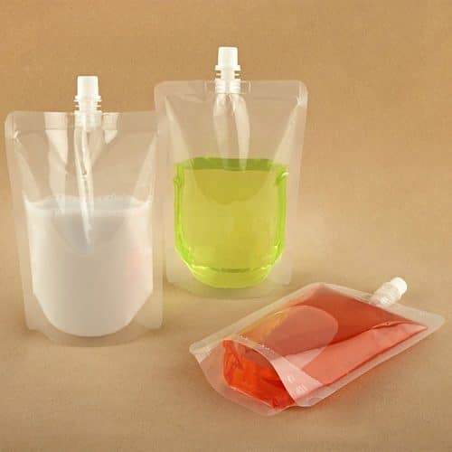 Plastic Pouch With Spout production case and printing sample 6