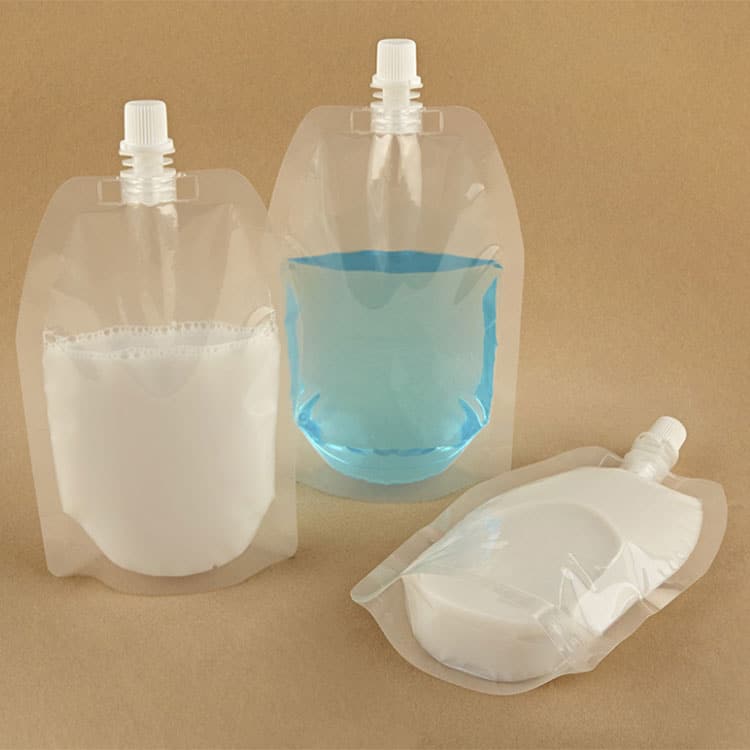 Plastic Pouch With Spout production case and printing sample 7