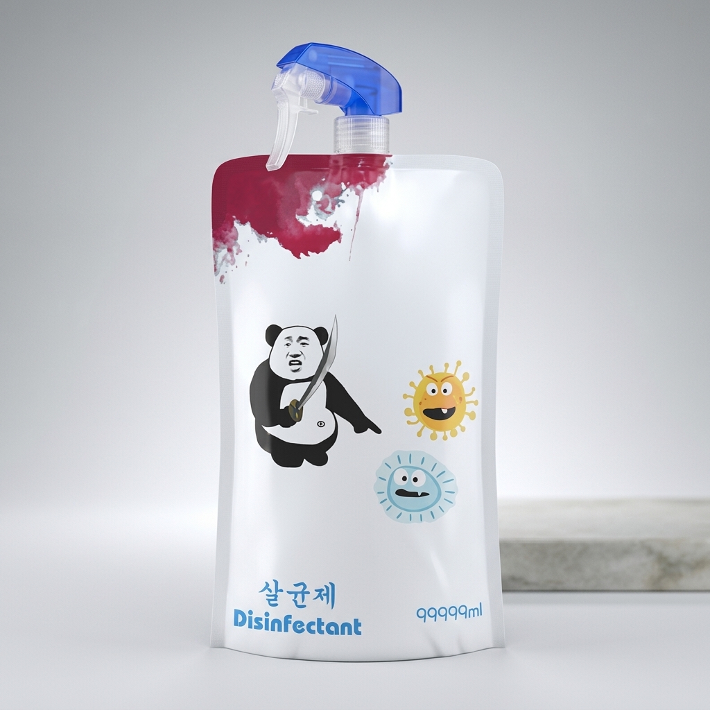 Pump Head Spout Pouch production case and printing sample 2