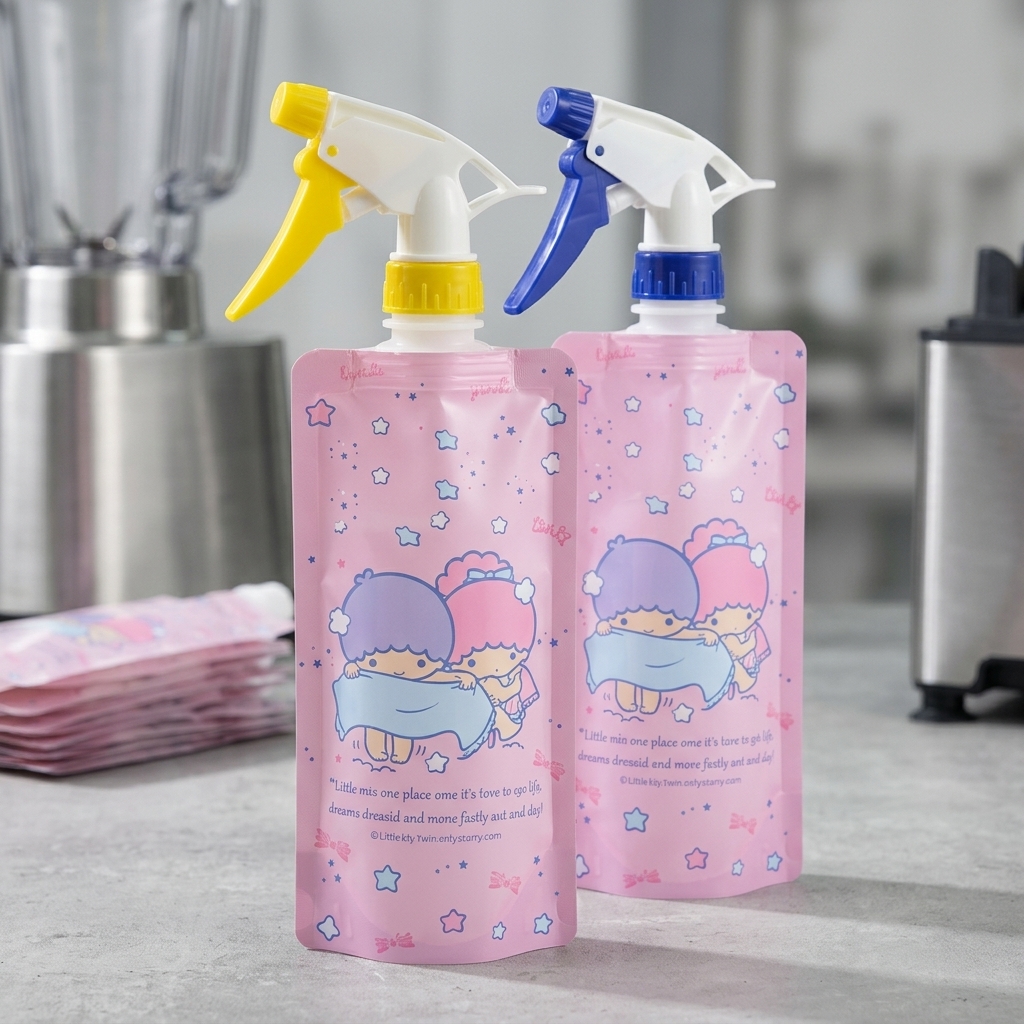Pump Head Spout Pouch production case and printing sample 3