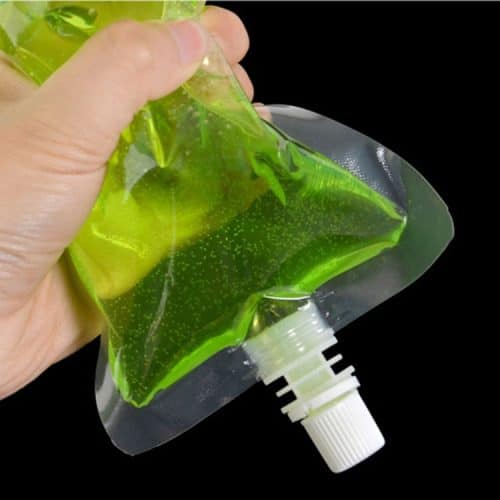Transparent Spout Pouch production case and printing sample 3