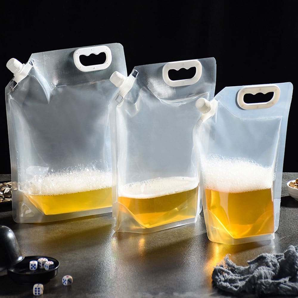 Transparent Spout Pouch production case and printing sample 7