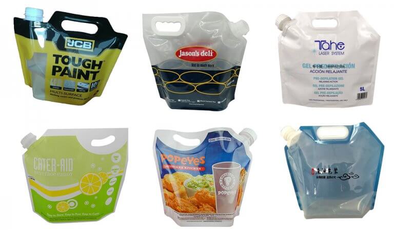 With Handle Spout Pouch production case and printing sample 1