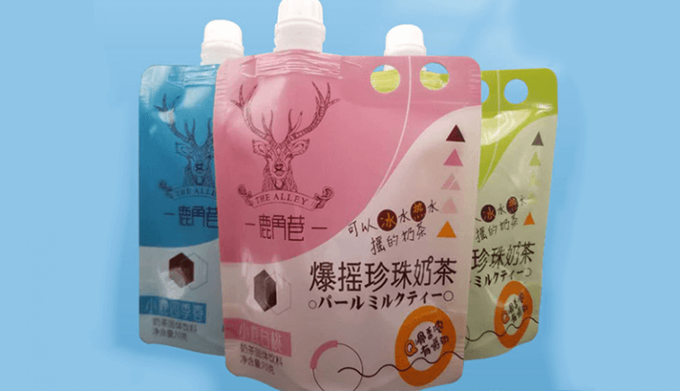With Handle Spout Pouch production case and printing sample 5